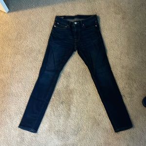 Abercrombie and Fitch dark blue skinny stretch jeans